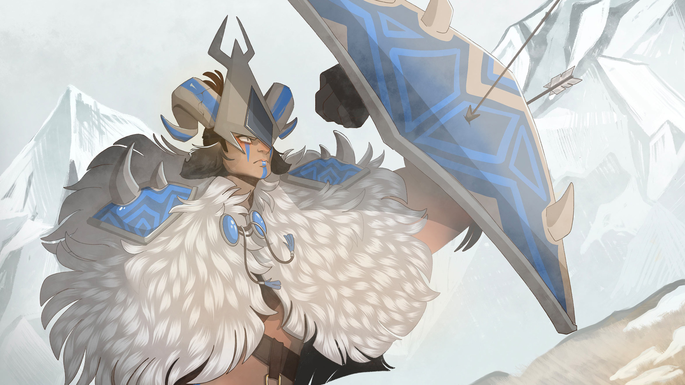 Character Design Illustration in Hero Pose